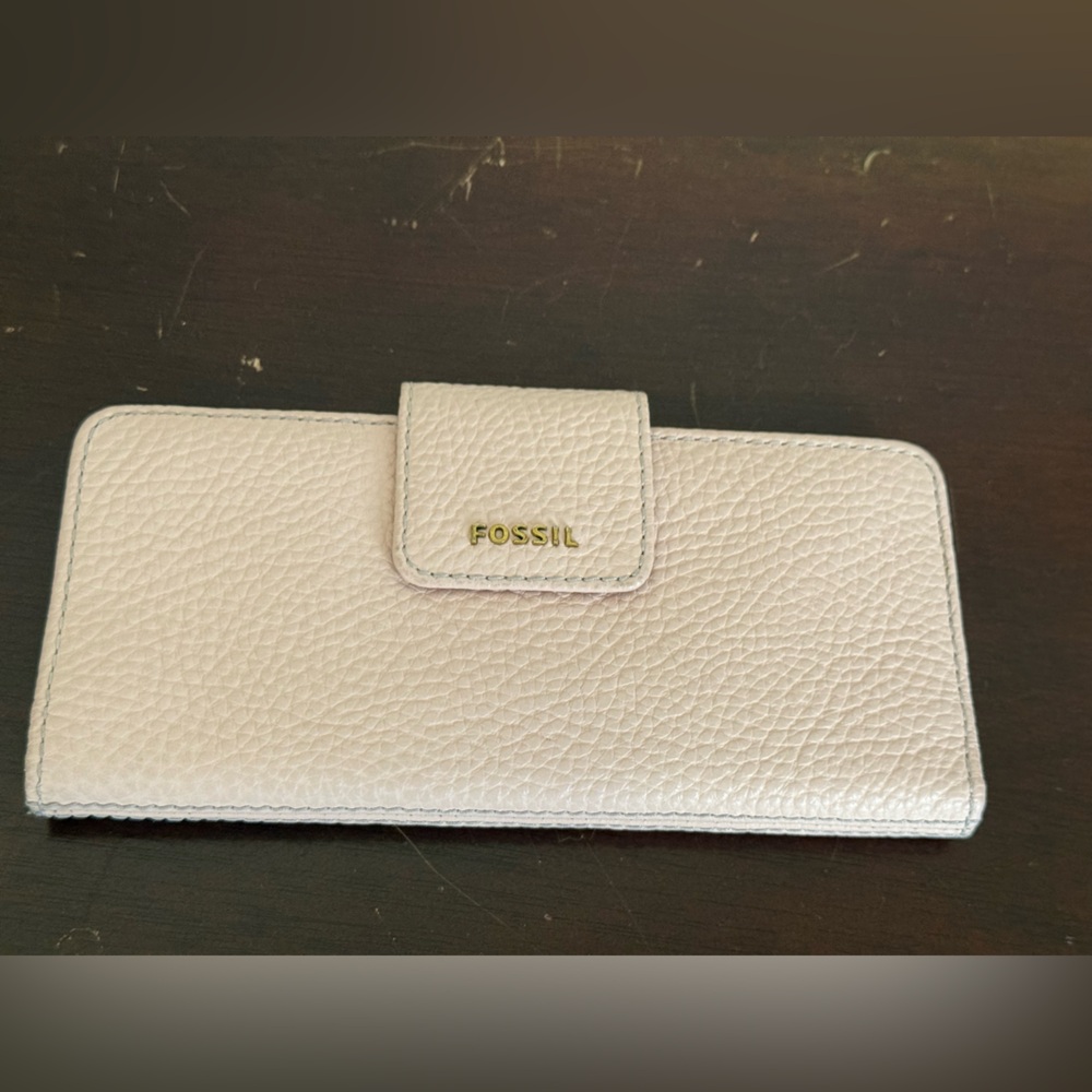 Fossil Textured Leather‎ Wallet Madison Dusty Rose